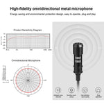 Microfono a condensatore Lavalier cablato 1,5 m 8 pin