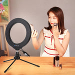 Anello LED RGBW 6.2" USB dimmerabile con telecomando