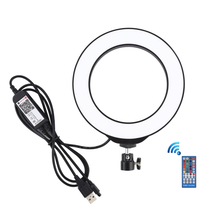 Anello LED RGBW 6.2" USB dimmerabile con telecomando