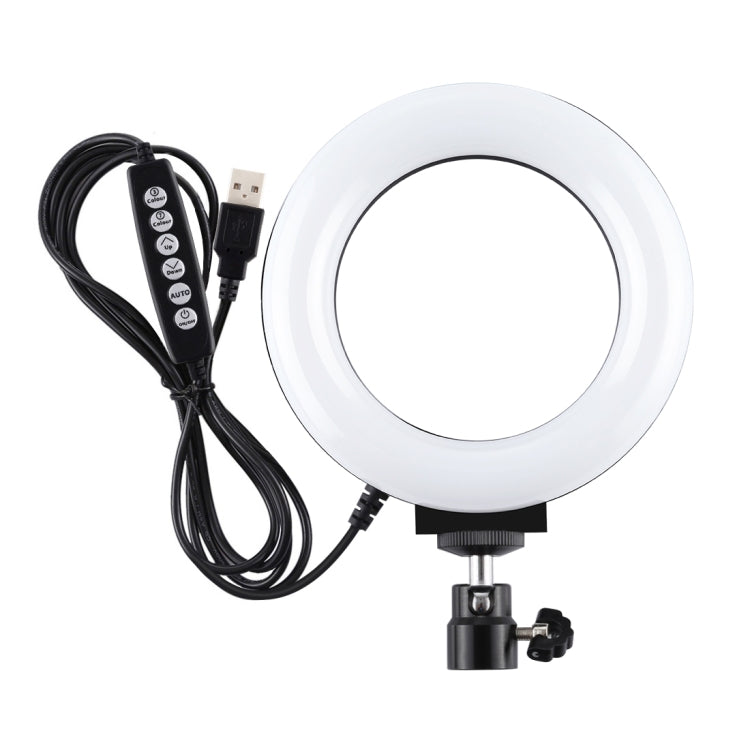 PULUZ 4.7 pollici 12 cm superficie curva USB 10 modalità 8 colori RGBW dimmerabile LED anello Vlogging fotografia luci video con testa a sfera per treppiede, 4.7 inch RGBW