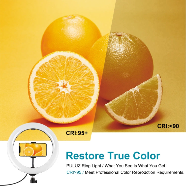 Anello LED RGBW 10.2" USB con testa a sfera per smartphone