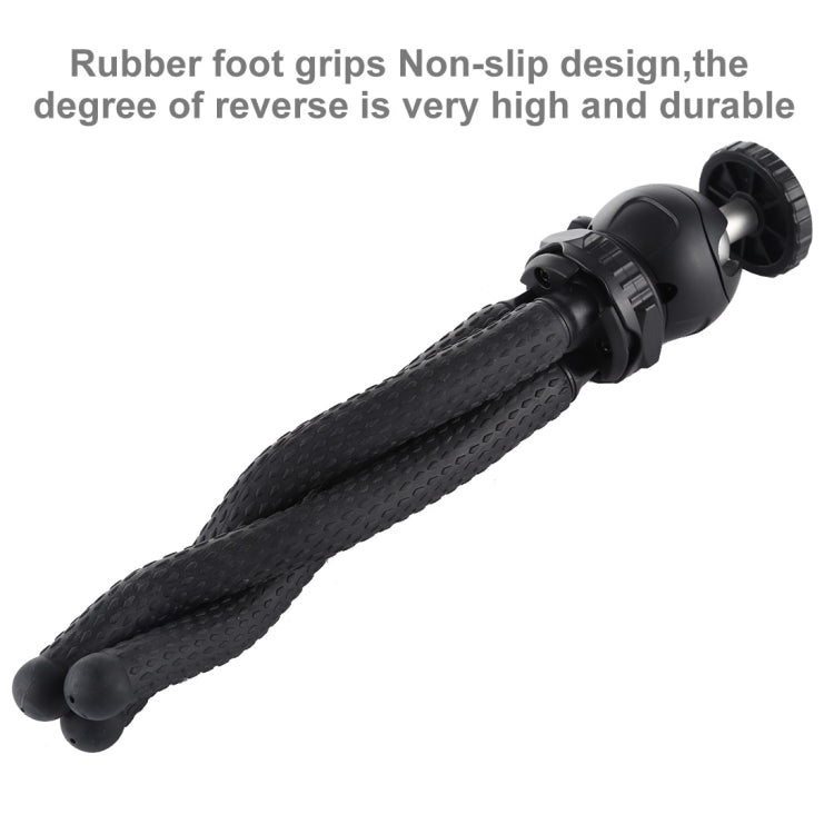 PULUZ Mini Octopus Supporto treppiede flessibile con testa a sfera per fotocamere reflex, GoPro, cellulare, dimensioni: 25 cm x 4,5 cm, 25cm Tripod(US), 25cm Tripod