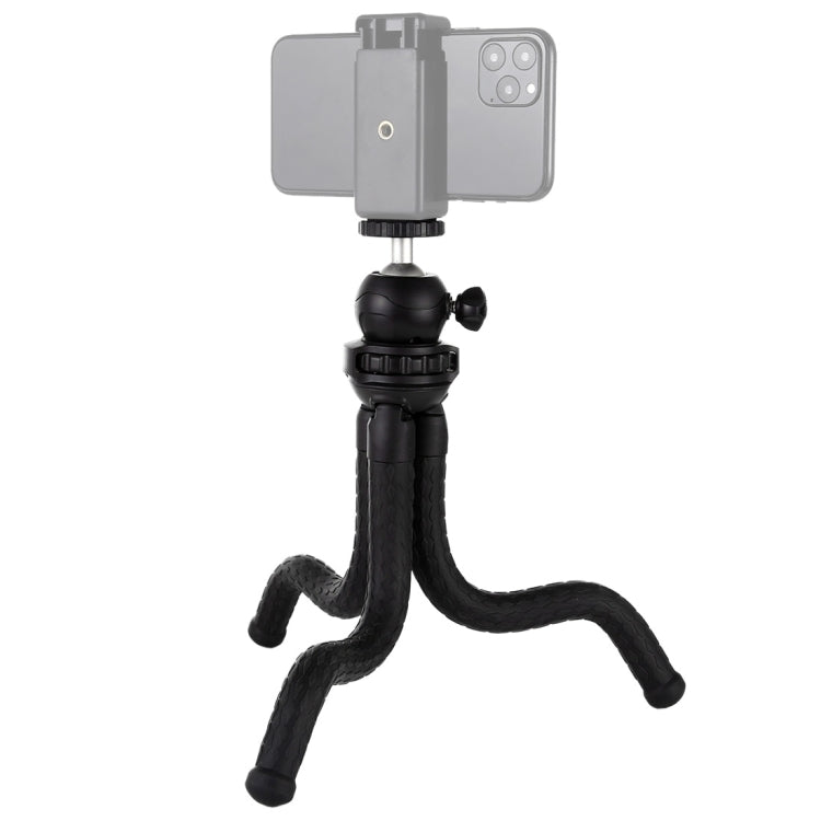PULUZ Mini Octopus Supporto treppiede flessibile con testa a sfera per fotocamere reflex, GoPro, cellulare, dimensioni: 30 cm x 5 cm, 30cm Tripod