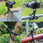 PULUZ Mini Octopus Supporto treppiede flessibile con testa a sfera per fotocamere reflex, GoPro, cellulare, dimensioni: 30 cm x 5 cm, 30cm Tripod