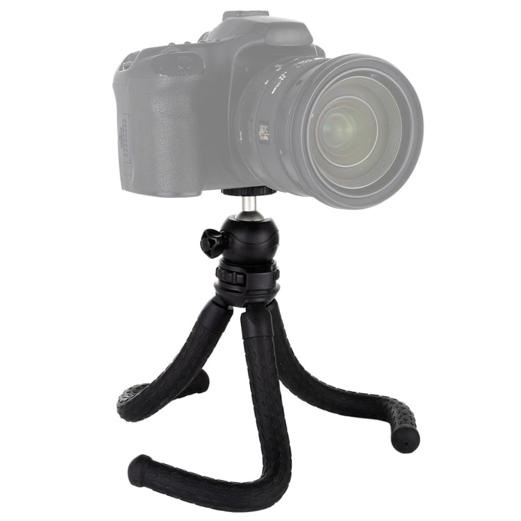 PULUZ Mini Octopus Supporto treppiede flessibile con testa a sfera per fotocamere reflex, GoPro, cellulare, dimensioni: 30 cm x 5 cm, 30cm Tripod