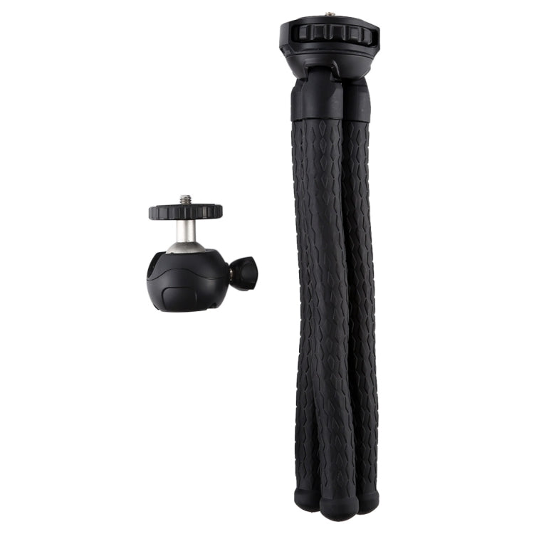 PULUZ Mini Octopus Supporto treppiede flessibile con testa a sfera per fotocamere reflex, GoPro, cellulare, dimensioni: 30 cm x 5 cm, 30cm Tripod
