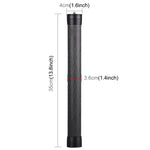 PULUZ Prolunga in Fibra di Carbonio Asta Monopiede Bastone Estensibile per DJI / MOZA / Feiyu V2 / Zhiyun G5 / SPG Gimbal, Lunghezza: 35 cm, 35cm