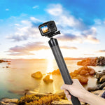 PULUZ Prolunga in Fibra di Carbonio Asta Monopiede Bastone Estensibile per DJI / MOZA / Feiyu V2 / Zhiyun G5 / SPG Gimbal, Lunghezza: 35 cm, 35cm