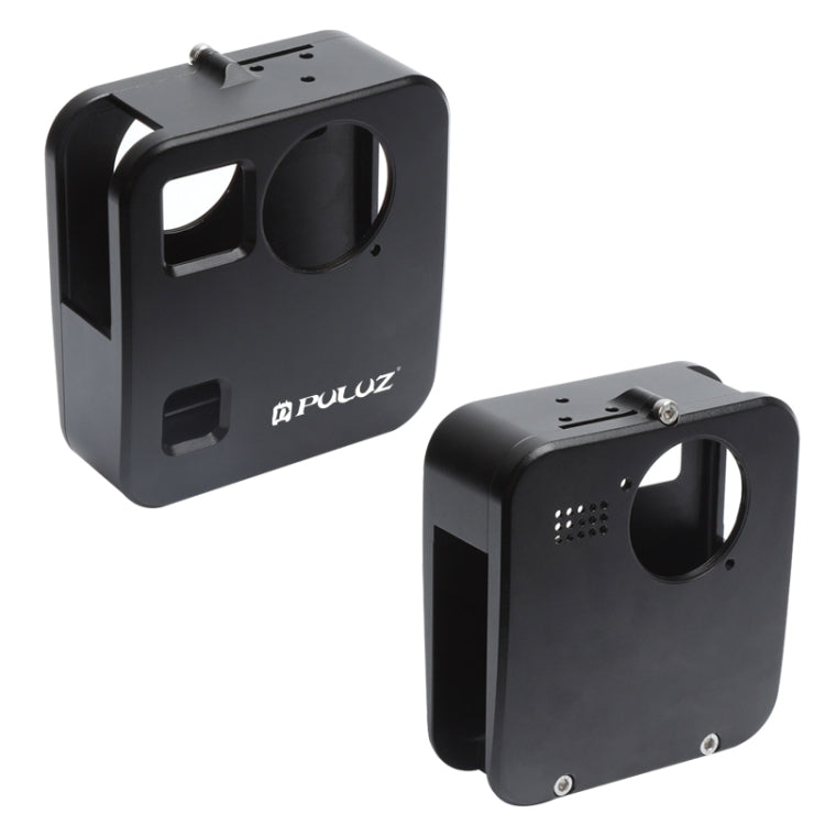 PULUZ per GoPro Fusion Shell Housing Gabbia protettiva in lega di alluminio CNC con supporto di base e copriobiettivo, For GoPro Fusion