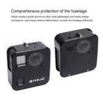PULUZ per GoPro Fusion Shell Housing Gabbia protettiva in lega di alluminio CNC con supporto di base e copriobiettivo, For GoPro Fusion