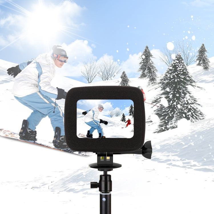 PULUZ per GoPro HERO8 Custodia per parabrezza in schiuma nera, For GoPro HERO8 Black