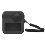 PULUZ per GoPro Max Custodia con doppio copriobiettivo + Custodia protettiva in silicone per il corpo, Silicone Case