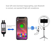 Anello LED RGBW 10.2" con testa a sfera e telecomando