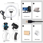 Luce anello LED 11,8 pollici USB dimmerabile 3 colori