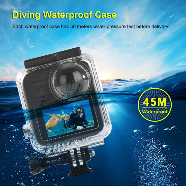 PULUZ Custodia subacquea impermeabile da 45 m per GoPro MAX, con fibbia di montaggio di base e vite, Waterproof Case