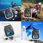 PULUZ Custodia subacquea impermeabile da 45 m per GoPro MAX, con fibbia di montaggio di base e vite, Waterproof Case