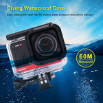 PULUZ Custodia per immersione subacquea con profondità di 60 m Custodia impermeabile per fotocamera per Insta360 ONE R 4K Edizione grandangolare, For Insta360 ONE R 4K Edition