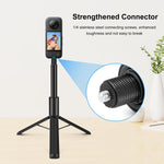 Bastone selfie retrattile 1,22 m con treppiede per Insta360