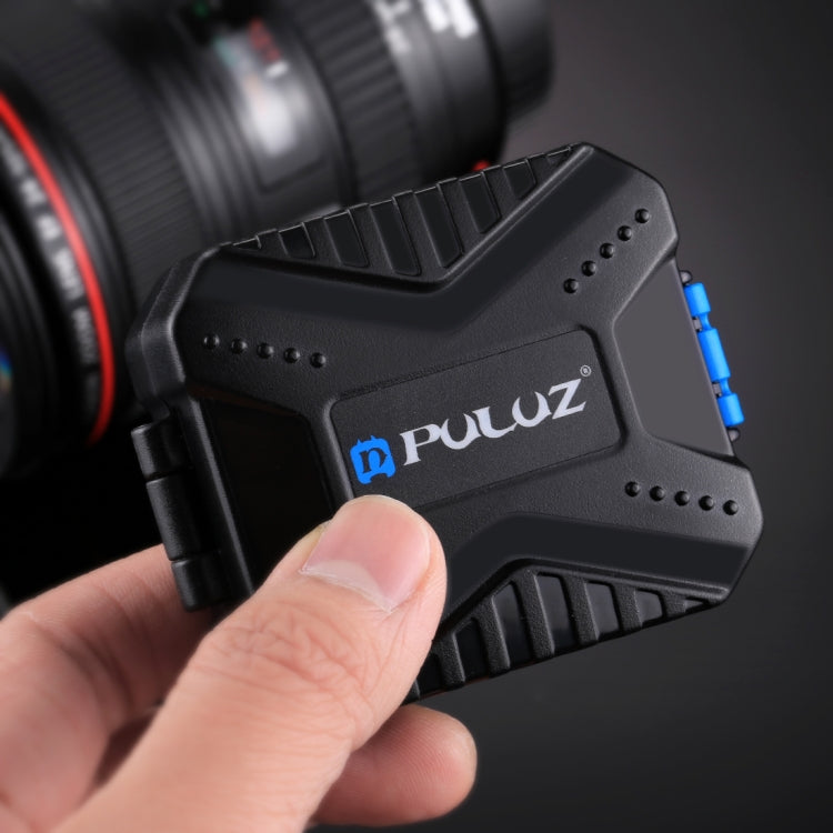 Custodia per scheda di memoria PULUZ 11 in 1 per schede 3SIM + 2XQD + 2CF + 2TF + 2SD, 11 in 1