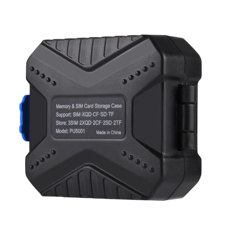 Custodia per scheda di memoria PULUZ 11 in 1 per schede 3SIM + 2XQD + 2CF + 2TF + 2SD, 11 in 1