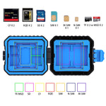 Custodia per scheda di memoria PULUZ 11 in 1 per schede 3SIM + 2XQD + 2CF + 2TF + 2SD, 11 in 1