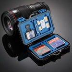 Custodia per scheda di memoria PULUZ 27 in 1 per 4CF + 8SD + 9TF + 1 PIN scheda + 1 SIM standard + 2 Micro-SIM + 2 Nano-SIM, 27 in 1, 27 in 1 (US)