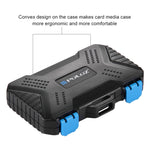 Custodia per scheda di memoria PULUZ 27 in 1 per 4CF + 8SD + 9TF + 1 PIN scheda + 1 SIM standard + 2 Micro-SIM + 2 Nano-SIM, 27 in 1, 27 in 1 (US)