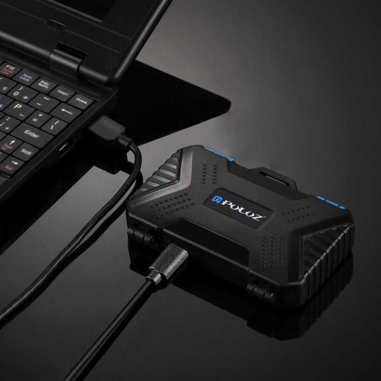 Lettore di schede PULUZ + Custodia per scheda di memoria 22 in 1 per 1 SIM standard + 2 Micro-SIM + 2 Nano-SIM + 3CF + 7SD + 6TF + 1 PIN CARD, 22 in 1 + Card Reader(US), 22 in 1 + Card Reader(AE), 22 in 1 + Card Reader