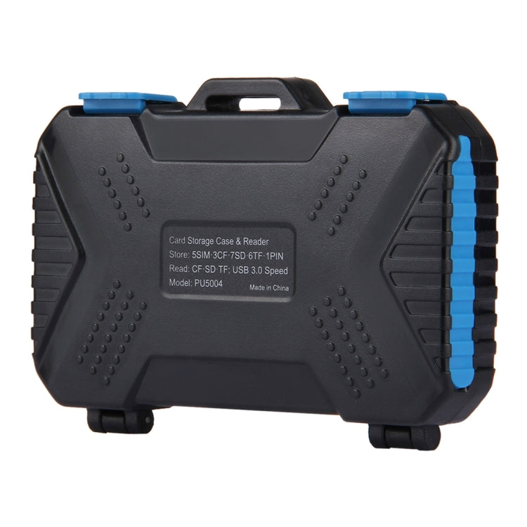 Lettore di schede PULUZ + Custodia per scheda di memoria 22 in 1 per 1 SIM standard + 2 Micro-SIM + 2 Nano-SIM + 3CF + 7SD + 6TF + 1 PIN CARD, 22 in 1 + Card Reader(US), 22 in 1 + Card Reader(AE), 22 in 1 + Card Reader