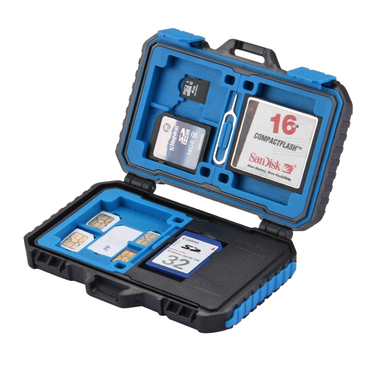 Lettore di schede PULUZ + Custodia per scheda di memoria 22 in 1 per 1 SIM standard + 2 Micro-SIM + 2 Nano-SIM + 3CF + 7SD + 6TF + 1 PIN CARD, 22 in 1 + Card Reader(US), 22 in 1 + Card Reader(AE), 22 in 1 + Card Reader
