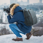 PULUZ Zaino per fotocamera con stabilizzatore PTZ portatile impermeabile antigraffio a doppia spalla con copertura antipioggia per fotocamera digitale, DJI Ronin-SC / Ronin-S, Backpack(Black RU), Backpack(Grey RU), Backpack(Grey), Backpack(Blue)       ...