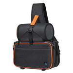 Borsa per fotocamera reflex stile triangolo PULUZ Borsa a tracolla impermeabile per zaino a tracolla con borsa per obiettivo rimovibile, Triangle Style Backpack(Black)