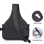 Borsa per fotocamera reflex stile triangolo PULUZ Borsa a tracolla impermeabile per zaino a tracolla con borsa per obiettivo rimovibile, Triangle Style Backpack(Black)