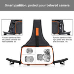 Borsa per fotocamera reflex stile triangolo PULUZ Borsa a tracolla impermeabile per zaino a tracolla con borsa per obiettivo rimovibile, Triangle Style Backpack(Black)