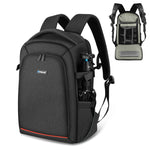 PULUZ Zaino per fotocamera con stabilizzatore PTZ portatile impermeabile antigraffio a doppia spalla con copertura antipioggia per fotocamera digitale, DJI Ronin-SC / Ronin-S, Camera Bag(Black RU), Camera Bag(Black)