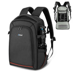 PULUZ Zaino per fotocamera con stabilizzatore PTZ portatile impermeabile antigraffio a doppia spalla con copertura antipioggia per fotocamera digitale, DJI Ronin-SC / Ronin-S, Camera Bag(Black RU), Camera Bag(Black)