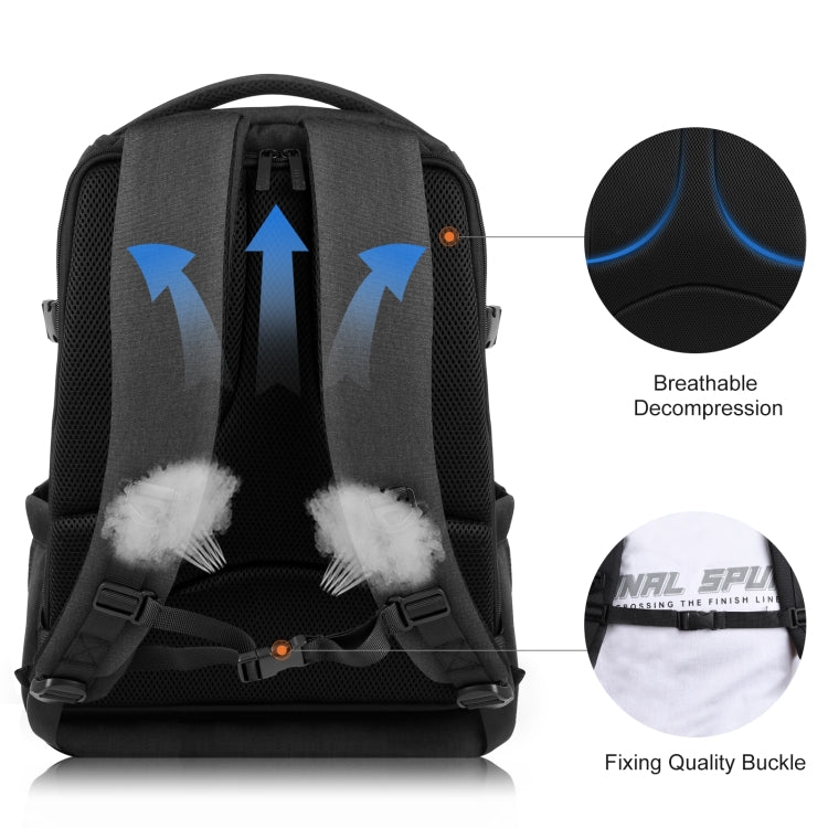 PULUZ Zaino per fotocamera con stabilizzatore PTZ portatile impermeabile antigraffio a doppia spalla con copertura antipioggia per fotocamera digitale, DJI Ronin-SC / Ronin-S, Camera Bag(Black RU), Camera Bag(Black)