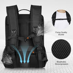 PULUZ Borsa per laptop con zaino a doppia spalla per fotocamera portatile da esterno a energia solare, Solar Shoulders Backpack