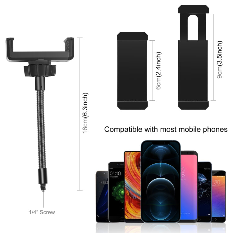 Supporto a Clip Flessibile PULUZ per Smartphone 6-8,5 cm