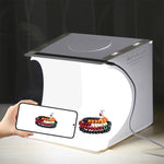 PULUZ Kit tenda da studio pieghevole portatile da 550LM per illuminazione fotografica da 20 cm, con fondali a 6 colori (nero, bianco, arancione, rosso, verde, blu), dimensioni da aperto: 24 cm x 23 cm x 23 cm, 20cm Box, 20cm Box(US), 20cm Box(UAE Stock)