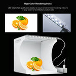 PULUZ Kit tenda da studio pieghevole portatile da 550LM per illuminazione fotografica da 20 cm, con fondali a 6 colori (nero, bianco, arancione, rosso, verde, blu), dimensioni da aperto: 24 cm x 23 cm x 23 cm, 20cm Box, 20cm Box(US), 20cm Box(UAE Stock)