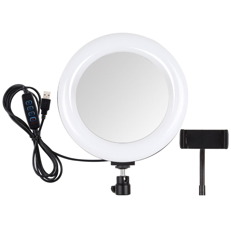 Anello LED 7.9" USB dimmerabile con specchio