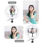 Anello LED 7.9" USB dimmerabile con specchio
