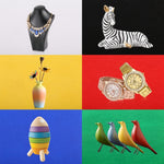 PULUZ 30 cm pieghevole portatile pannello luminoso ad anello illuminazione fotografica studio tenda da tiro kit con 6 colori fondali (nero, bianco, giallo, rosso, verde, blu), dimensioni da aperto: 31 cm x 31 cm x 32 cm, 30cm Box(RU), 30cm Box