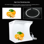 PULUZ 30 cm pieghevole portatile pannello luminoso ad anello illuminazione fotografica studio tenda da tiro kit con 6 colori fondali (nero, bianco, giallo, rosso, verde, blu), dimensioni da aperto: 31 cm x 31 cm x 32 cm, 30cm Box(RU), 30cm Box
