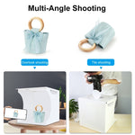 PULUZ 30 cm pieghevole portatile pannello luminoso ad anello illuminazione fotografica studio tenda da tiro kit con 6 colori fondali (nero, bianco, giallo, rosso, verde, blu), dimensioni da aperto: 31 cm x 31 cm x 32 cm, 30cm Box(RU), 30cm Box