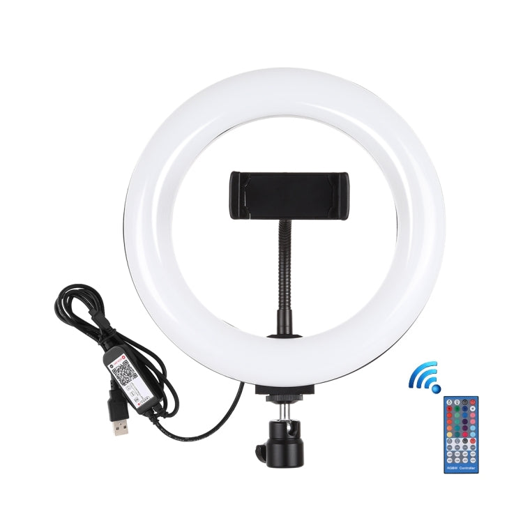 Anello luminoso LED RGB 7,9" USB dimmerabile con morsetto