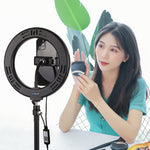 Anello luminoso LED RGB 7,9" USB dimmerabile con morsetto