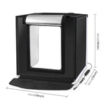 PULUZ 40cm Pieghevole Portatile 24W 5500K Luce Bianca Dimmerabile Illuminazione Fotografica Kit Tenda da Studio con 6 Colori (Nero, Arancione, Bianco, Rosso, Verde, Blu) Fondali, 40cm Box(UK/AE), 40cm Box(US), 40cm Box(UK), 40cm Box(EU), 40cm Box(AU)