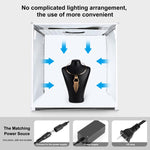 PULUZ 40cm Pieghevole Portatile 24W 5500K Luce Bianca Dimmerabile Illuminazione Fotografica Kit Tenda da Studio con 6 Colori (Nero, Arancione, Bianco, Rosso, Verde, Blu) Fondali, 40cm Box(UK/AE), 40cm Box(US), 40cm Box(UK), 40cm Box(EU), 40cm Box(AU)